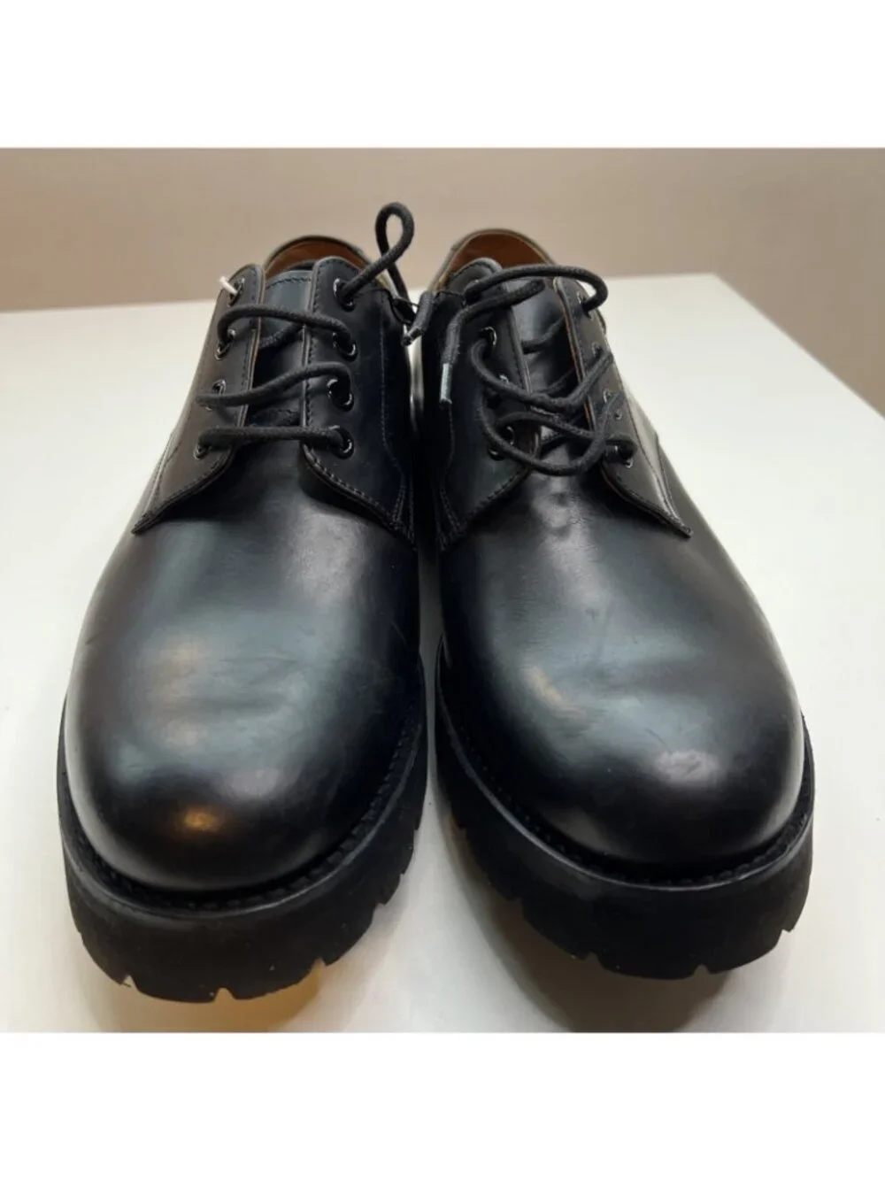 Grenson Lace Up Derby Shoe Mens US 9 UK 8.5 Black Leather NWOB